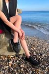 Burton Kadın Süet Bağcıklı Spor Ayakkabı Siyah
